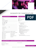 Dossier Candidature DC 2021