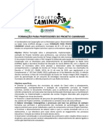 Formação para Professores Do Projeto Caminhar