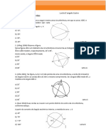 Treinamento de Questões de Circunferência