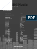 Full Instruments List
