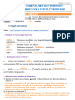 2nde6-Ch1 - Activité 1-Généralité-Protocoe TCP - IP Et Routage-Correction