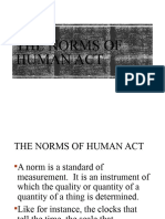 The Norms of Human Acts Law