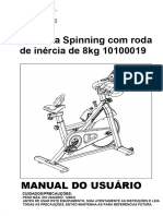 Bicicleta Spinning Com Roda de Inércia de 8kg 10100019: Cuidados/Precauções