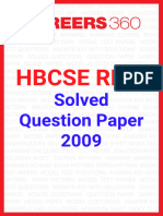 HBCSE RMO Solved Question Paper 2009