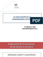 Presentacion-Evaluacion de La Comprension Lectora-Alberto Gatti