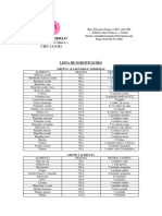 Lista Substituições