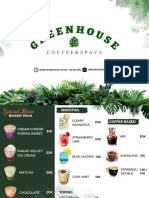 Menu Green House