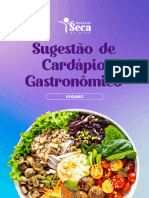 Sugestão de Menu Gastronômico - Vegano