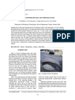 IOT Based Pothole Detection and Notification System: S. Gnanapriya, V.B. Padmashree, V. Bagyalakshmi and G.A. Pravallikha