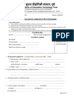 Application Form PH.D Jul 2024