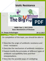 Antibiotic Resistance - MBBS 1 - 2017 - 18