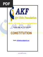 Constitution of The Akf 1