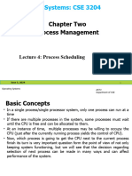 Lecture 4 - Process Scheduling