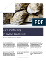 Care and Feeding of Bivalve Broodstock Hatcheryfeed May June 2017