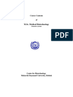 M.SC - Medical Biotechnology - 1st To 4th Sem Session 2011-12