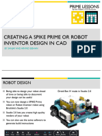 Creating A Spike Prime or Robot Inventor Design in Cad: Prime Lessons Prime Lessons