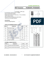 Datasheet Tk380a60y