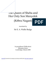 The Queen of Sheba and Her Only Son Menyelek (Kebra Nagast)