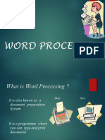 Word Processing Lesson One