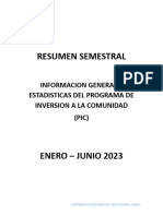 Resumen Semestral Enero - Junio 2023