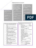 Ficha Ingles 5 Ano PREPOSITIONS OF PLACE