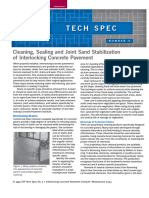 Cleaning, Sealing e Joint Sand