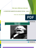 Aula 9 e 10 - Turma H - A Concepção Marxista Da Análise Social