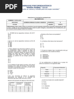 Formato Prueba de Eficiencia Sexto 2024