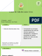 Aula 7 - Ciclos de Vida Dos Seres Vivos