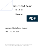 La Expresividad de Un Artista: Ensayo