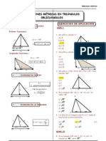 Geometria - 4to Año - Guia Nº6 - Relaciones Métricas en Tria