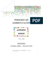 Ambientación - ¿Quienes Somos