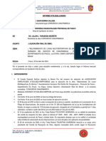 Informe Final de Liquidación Residente