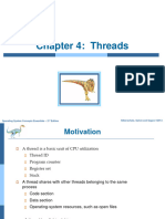 Chapter 4: Threads: Silberschatz, Galvin and Gagne ©2013 Operating System Concepts Essentials - 2 Edition