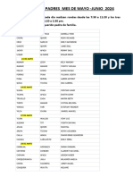 Rondas de Padres Primer Grupo 3-A