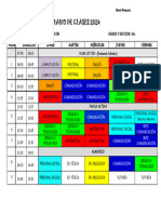 6to. Horario de Clases 2024