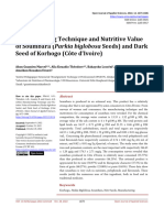 Manufacturing Technique and Nutritive Value of Sou