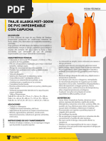 Ficha Tecnica Traje PVC