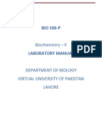 BIO 506-P Biochemistry II Practicals Manual