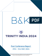 B&K Trinity India - Post Conference Notes