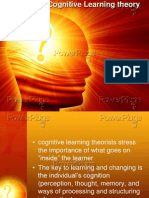 Cognitive Learning Theory