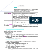 Fiche Mémo Négation 1ère