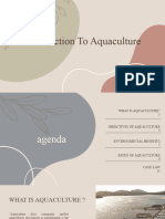 Introduction To Aquaculture