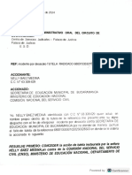 Desacato Nelly Juzgado Decimo Por No Atender El Catoa Administartiboed Rehubicacion Como Lo Ordeno El Juez