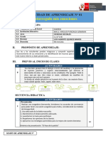 SESIÓN DE APRENDIZAJE CC - Ss.