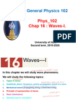 General Physics 102: Phys - 102 Chap 16: Waves-I