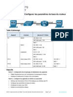 1.6.2 Lab - Configure Basic Router Settings - FR FR