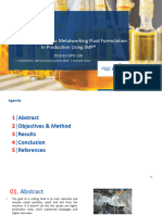 FUCHS - Robustness Study of Metalworking Fluid