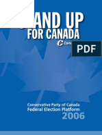 Conservative Party of Canada Federal Election Platform 2006