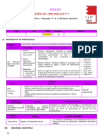 1° y 2° SESIÓN DE APRENDIZAJE SESIÓN 2-SEM.2-EXP.4-INGLES